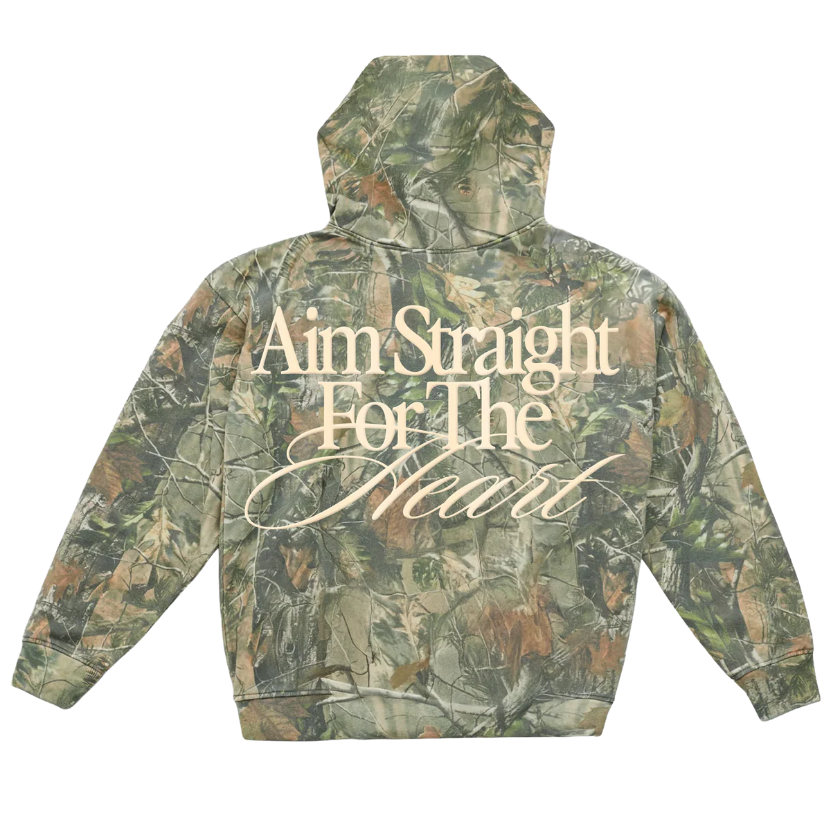 Straight For The Heart Camo Hoodie